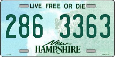 NH license plate 2863363