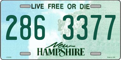 NH license plate 2863377