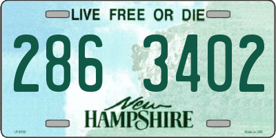 NH license plate 2863402