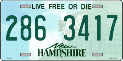 NH license plate 2863417