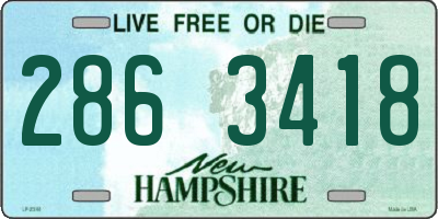 NH license plate 2863418