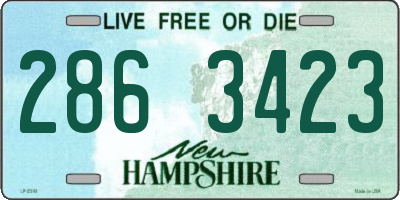 NH license plate 2863423