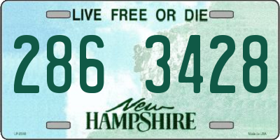 NH license plate 2863428