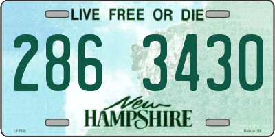 NH license plate 2863430
