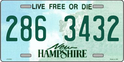 NH license plate 2863432