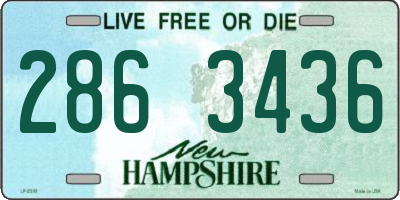 NH license plate 2863436