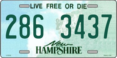 NH license plate 2863437