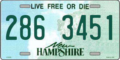 NH license plate 2863451