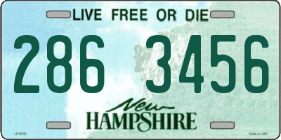NH license plate 2863456