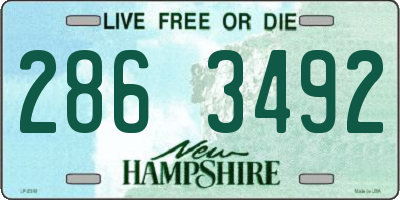 NH license plate 2863492