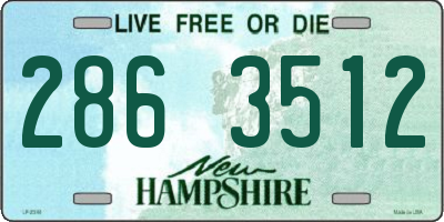 NH license plate 2863512