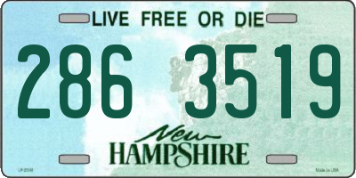 NH license plate 2863519