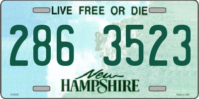 NH license plate 2863523