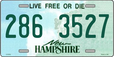 NH license plate 2863527