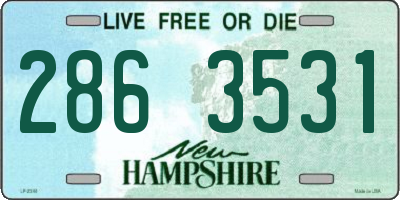 NH license plate 2863531