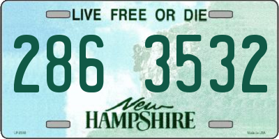 NH license plate 2863532