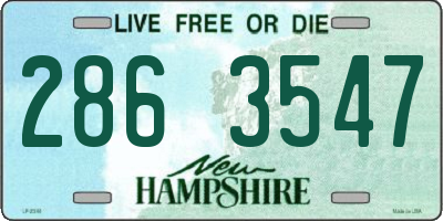 NH license plate 2863547