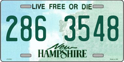 NH license plate 2863548