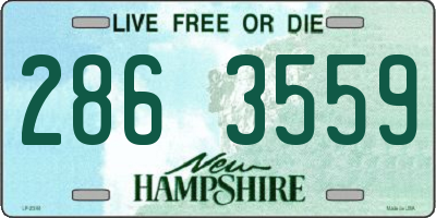 NH license plate 2863559