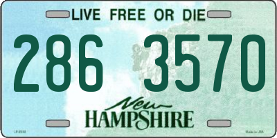NH license plate 2863570