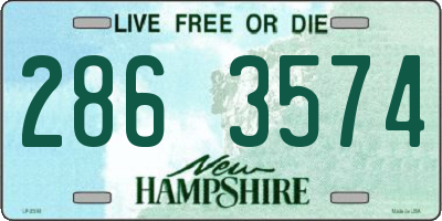 NH license plate 2863574