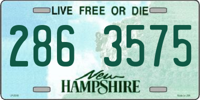 NH license plate 2863575