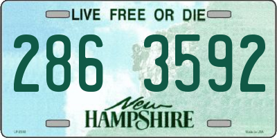 NH license plate 2863592