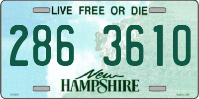 NH license plate 2863610