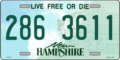 NH license plate 2863611