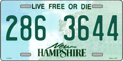 NH license plate 2863644