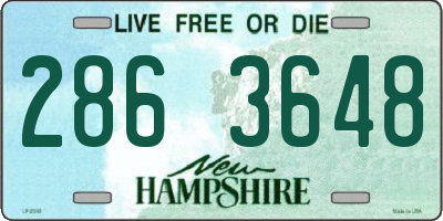 NH license plate 2863648