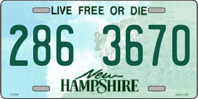 NH license plate 2863670
