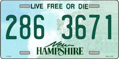 NH license plate 2863671