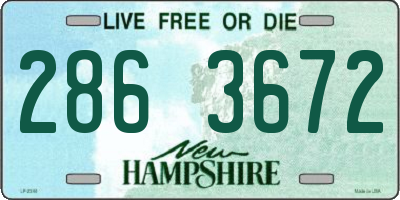 NH license plate 2863672