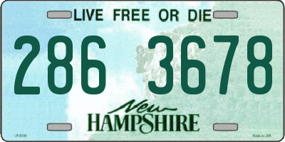 NH license plate 2863678