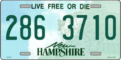 NH license plate 2863710