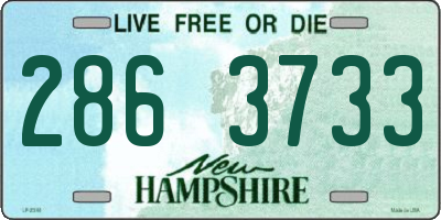 NH license plate 2863733