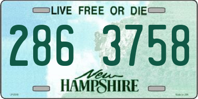 NH license plate 2863758