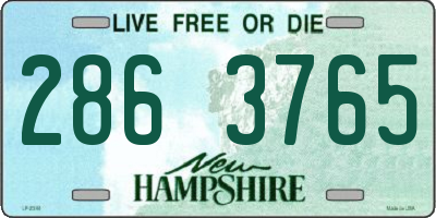 NH license plate 2863765