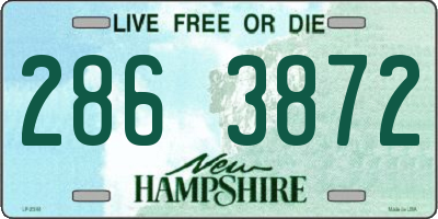 NH license plate 2863872