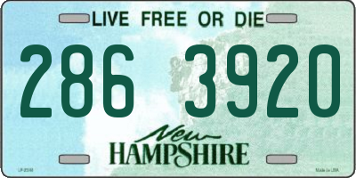 NH license plate 2863920