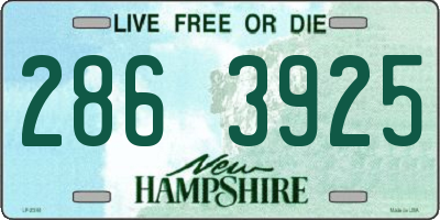 NH license plate 2863925