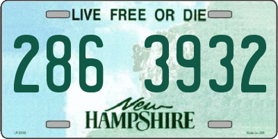 NH license plate 2863932