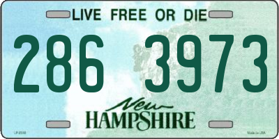 NH license plate 2863973