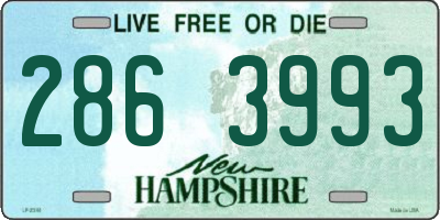 NH license plate 2863993