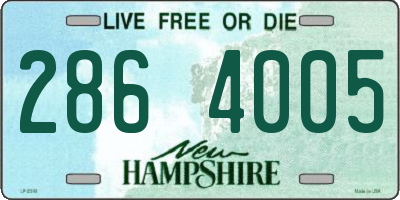 NH license plate 2864005