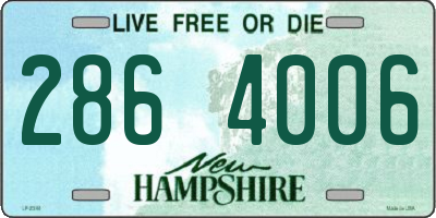 NH license plate 2864006