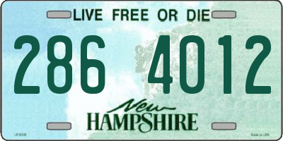 NH license plate 2864012