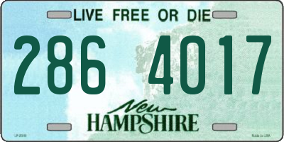 NH license plate 2864017