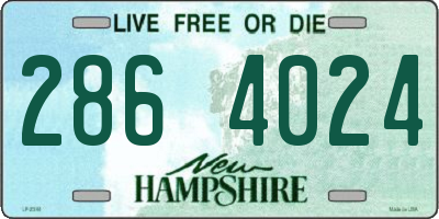 NH license plate 2864024